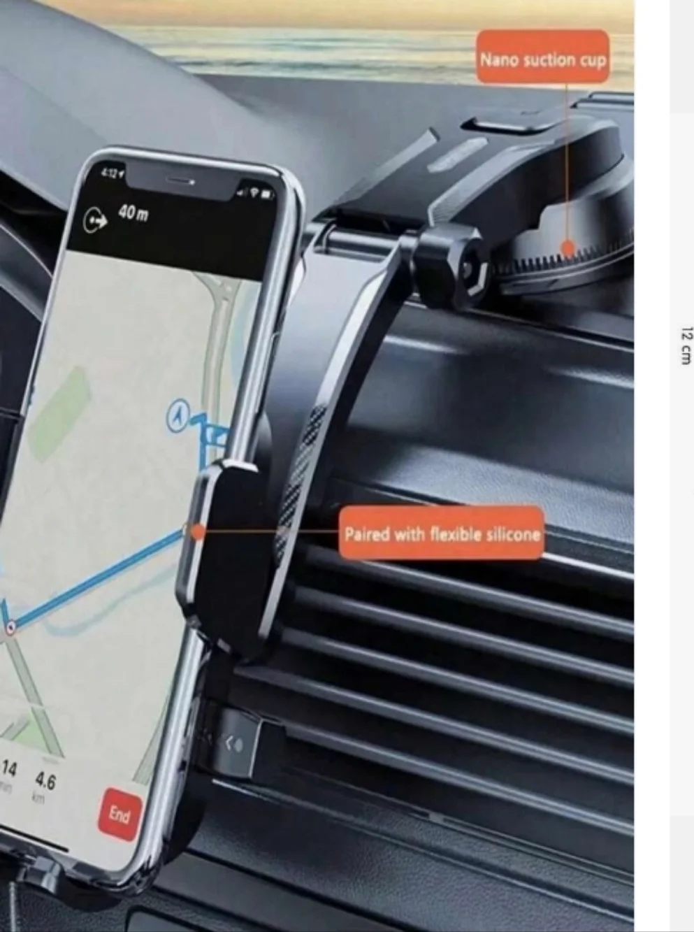 Universal Black Mobile Phone Holder